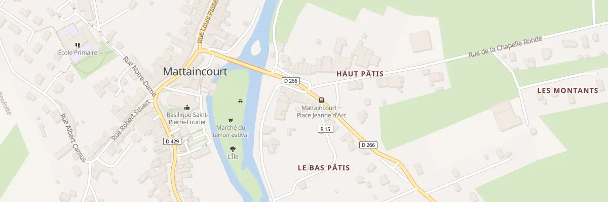 Plan du 1 Rte d’Epinal à Mattaincourt
