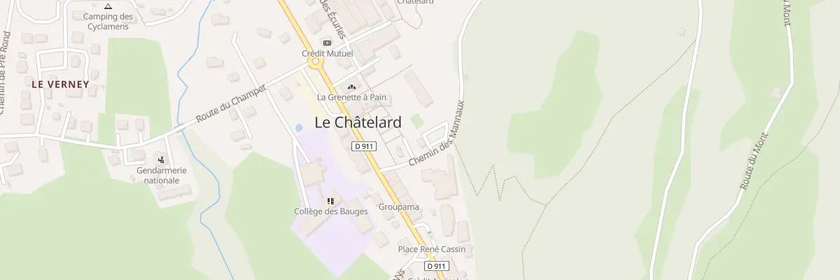 Plan du 5110F Che des Mannaux au Châtelard