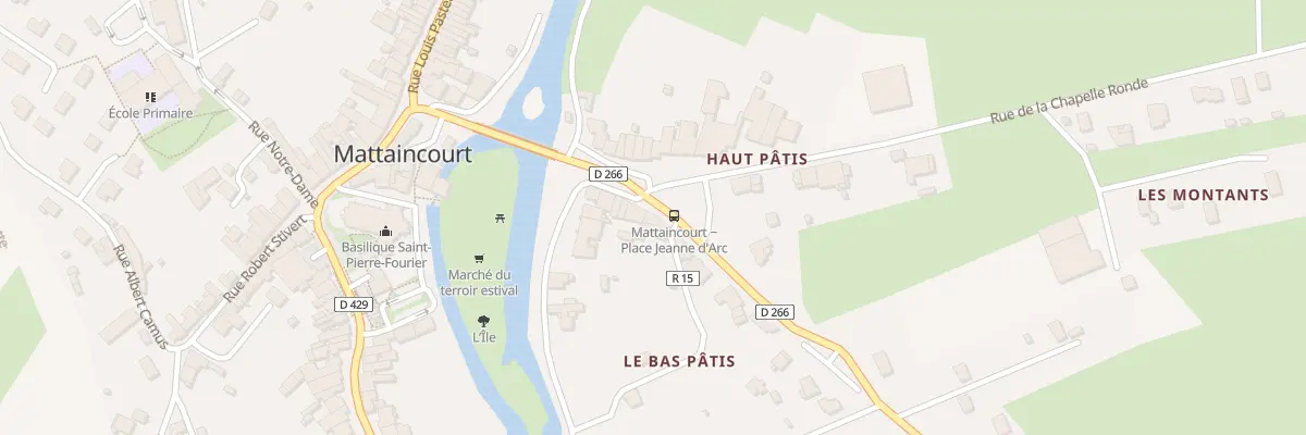 Plan du 3 Rte d’Epinal à Mattaincourt