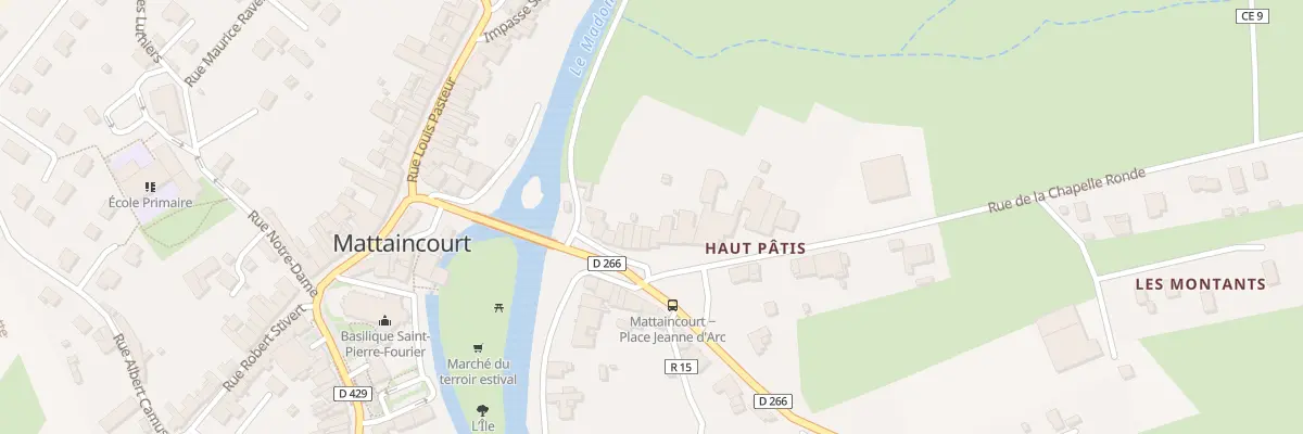 Plan du 12 Rue de la Chapelle Ronde à Mattaincourt