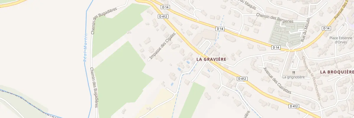 Plan du 12 Av des Anc Combattants d’Afn à Pierrefeu-du-Var