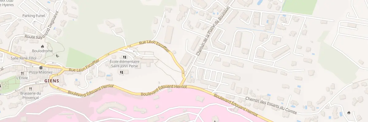 Plan du 287 Rue Léon Escoffier à Hyères