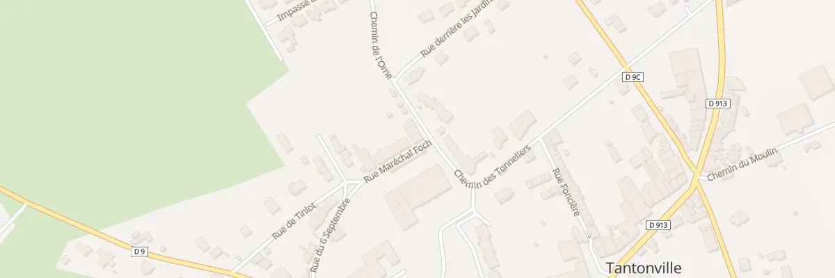 Plan du 9 Rue du Marechal Foch à Tantonville