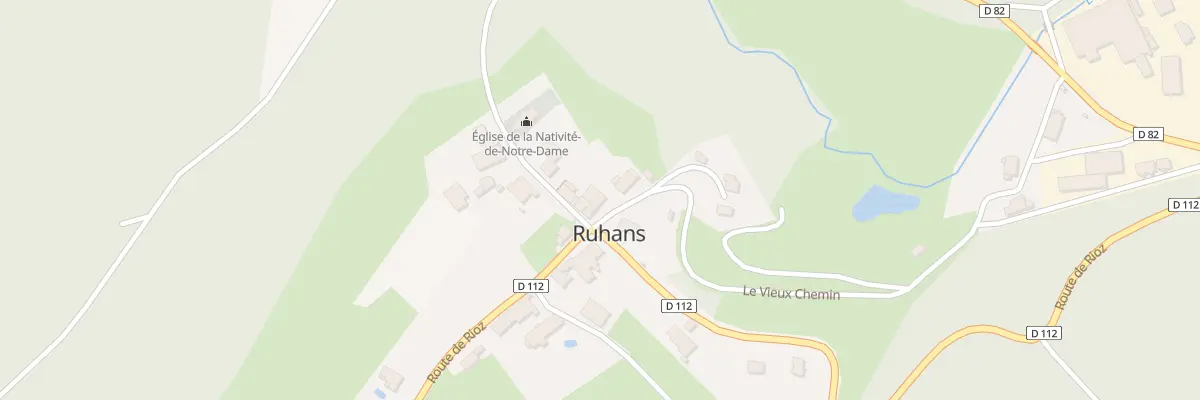 Plan du 1 Vche Le Vieux Chemin à Ruhans