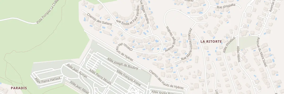 Plan du 3 Che des Hauts de Hyères à Hyères