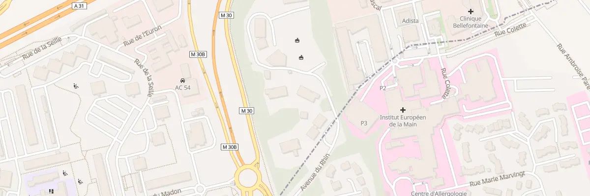 Plan du 5 Av du Rhin à Maxéville