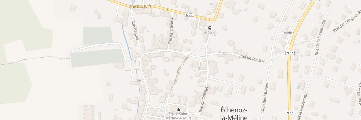 Plan du 1 Gr Grande Rue à Échenoz-la-Méline