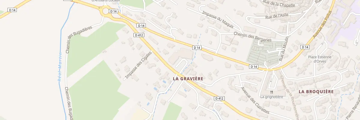 Plan du 19 Av des Anc Combattants d’Afn à Pierrefeu-du-Var
