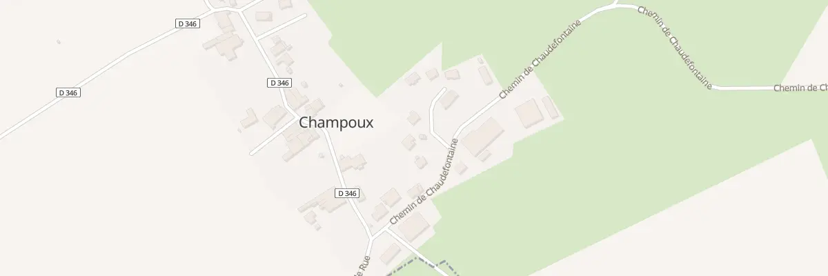 Plan du 11 Che de Chaudefontaine à Champoux