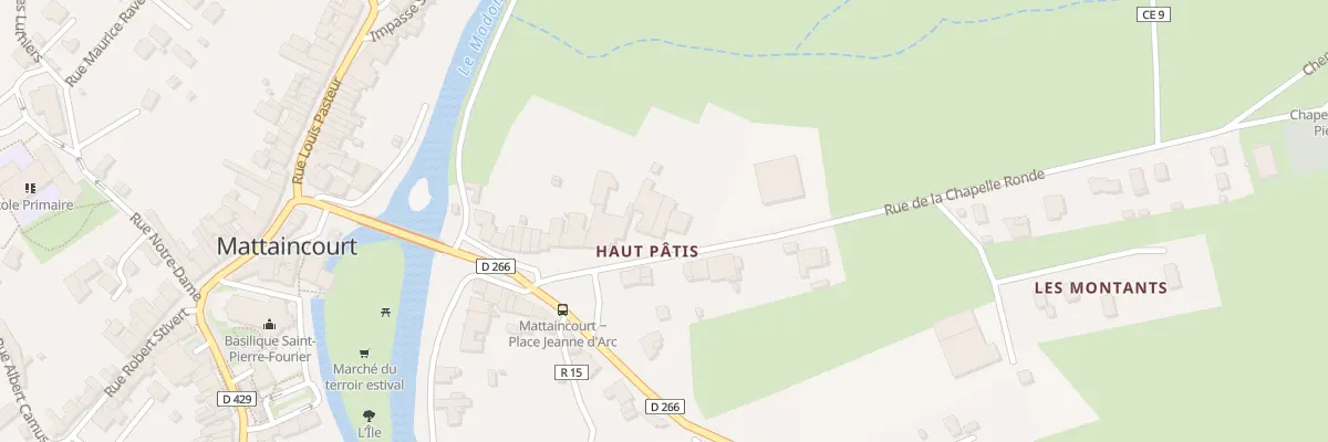 Plan du 22 Rue de la Chapelle Ronde à Mattaincourt