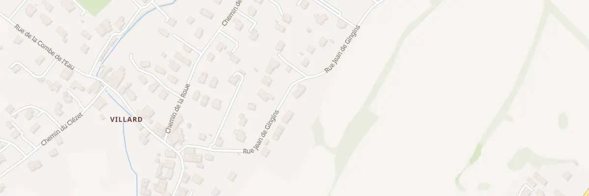 Plan du 254 Rue Jean de Gingins à Divonne-les-Bains