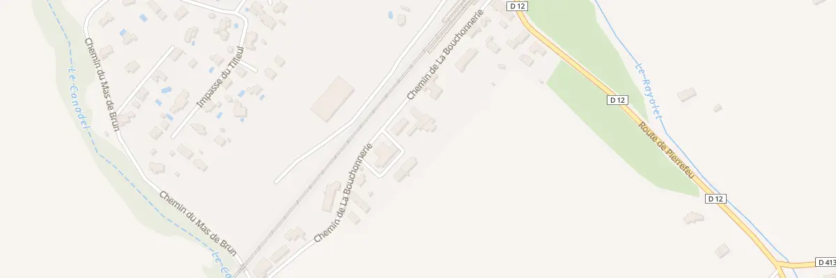 Plan du 207 Che de la Bouchonnerie à Puget-Ville