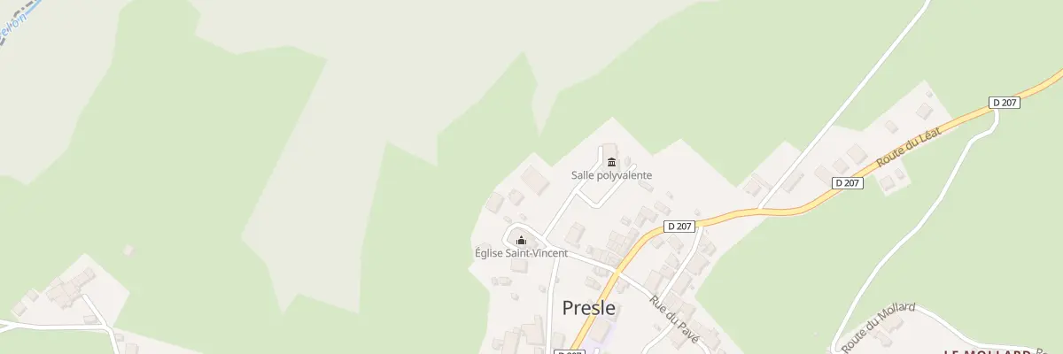 Plan du 57 Rue de la Salle Polyvalente à Presle