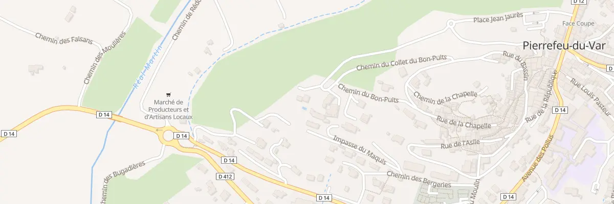 Plan du 29 Imp Dei Roucas à Pierrefeu-du-Var