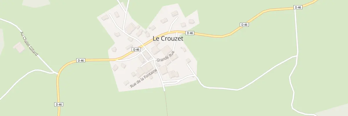 Plan du 13 Rue Grande Rue au Crouzet