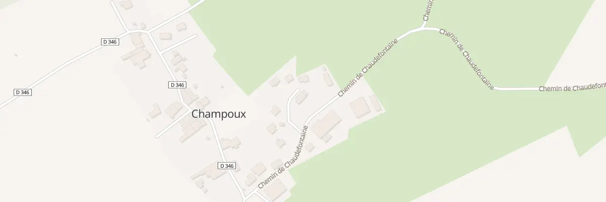 Plan du 21 Che de Chaudefontaine à Champoux
