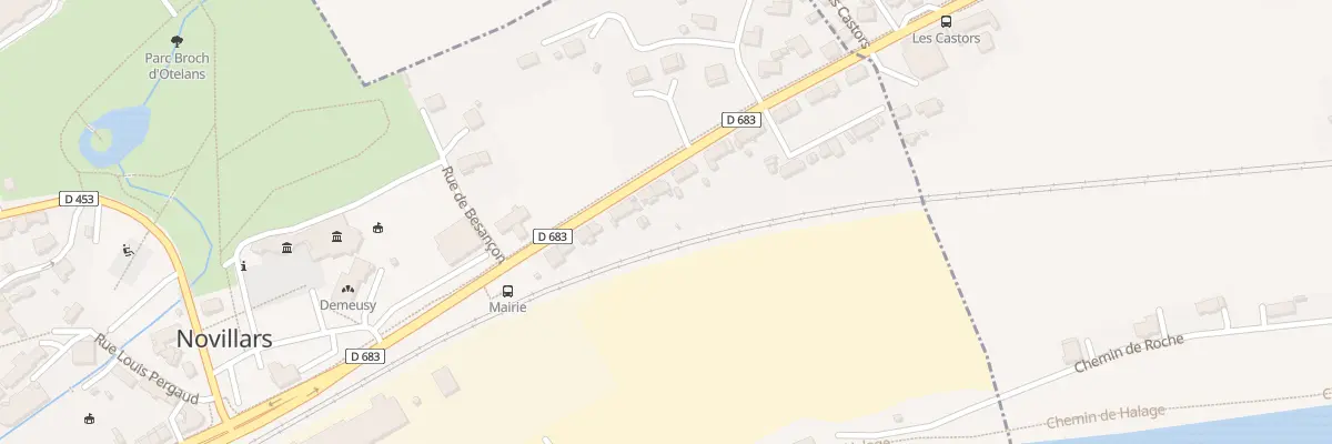 Plan du 16 Rue de Besançon à Novillars