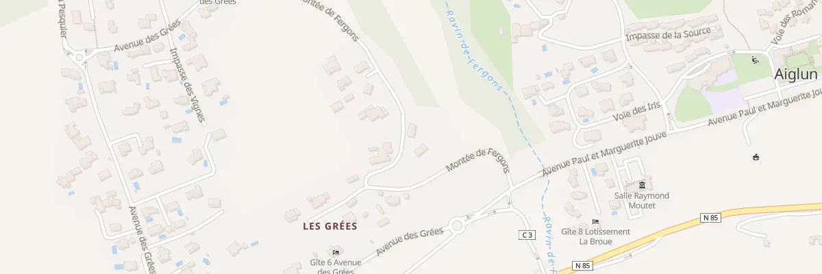 Plan du 4 Mte de Fergons à Aiglun