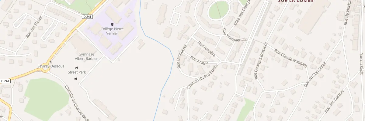Plan du 11 Rue Arago à Ornans