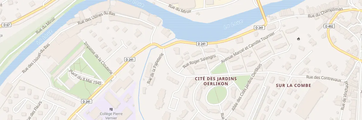 Plan du 18 Rue Roger Salengro à Ornans