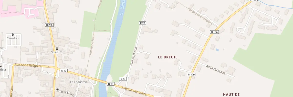 Plan du 156 Rue du Breuil à Mirecourt