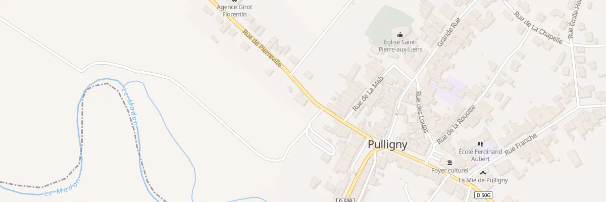 Plan du 5265 Rue de Pierreville à Pulligny