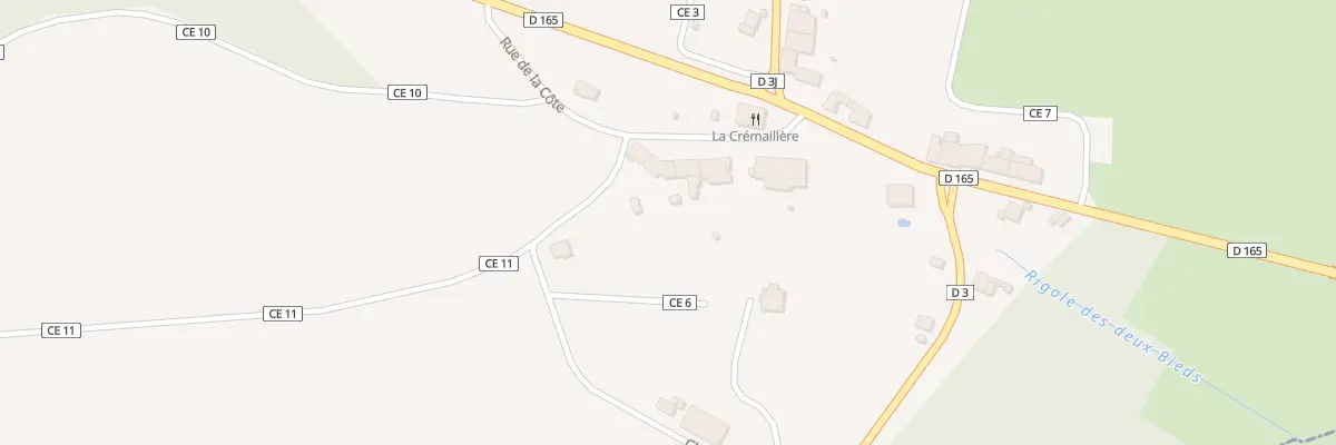 Plan du 91 Rue de la Côte à Bainville-aux-Saules