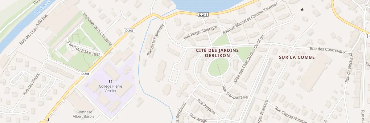 Plan du 43 All des Cités Jardins Oerlikon à Ornans