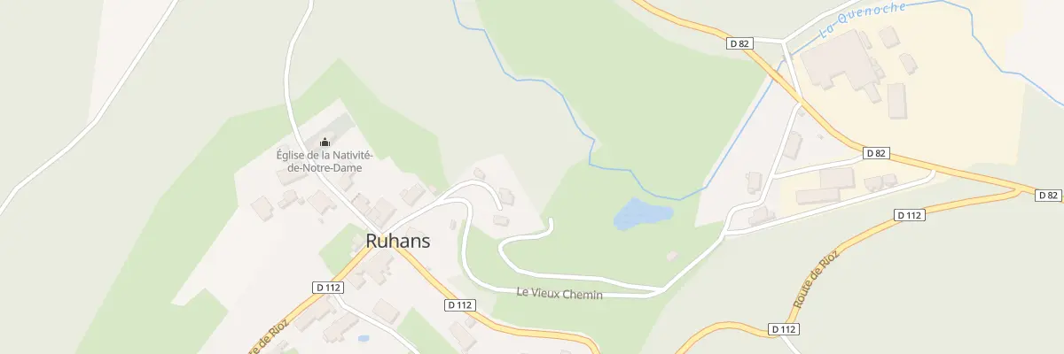 Plan du 5 Vche Le Vieux Chemin à Ruhans