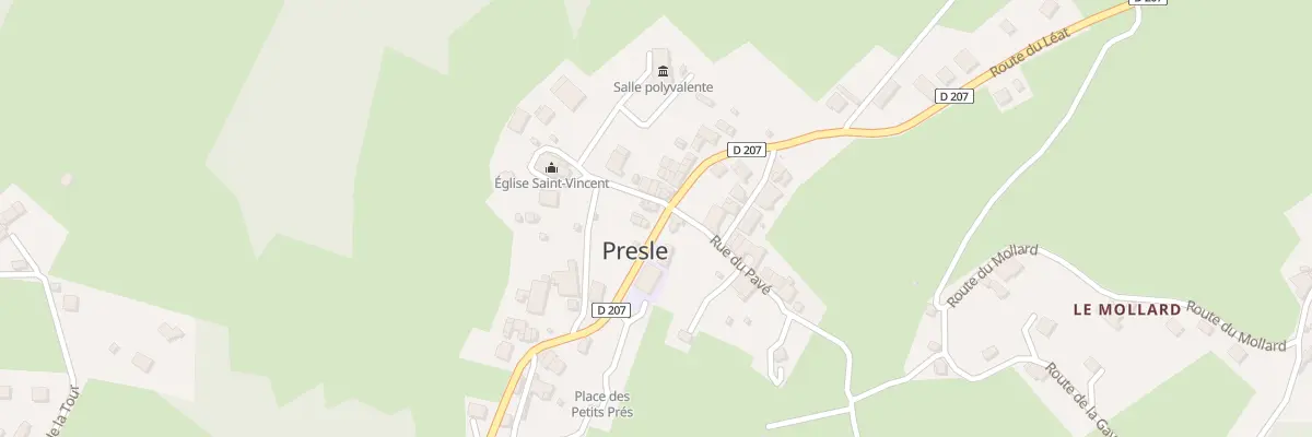 Plan du 5070 Le Leat à Presle