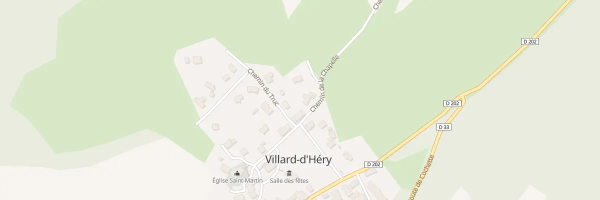 Plan du 6140 Villard d’Hery à Villard-d’Héry
