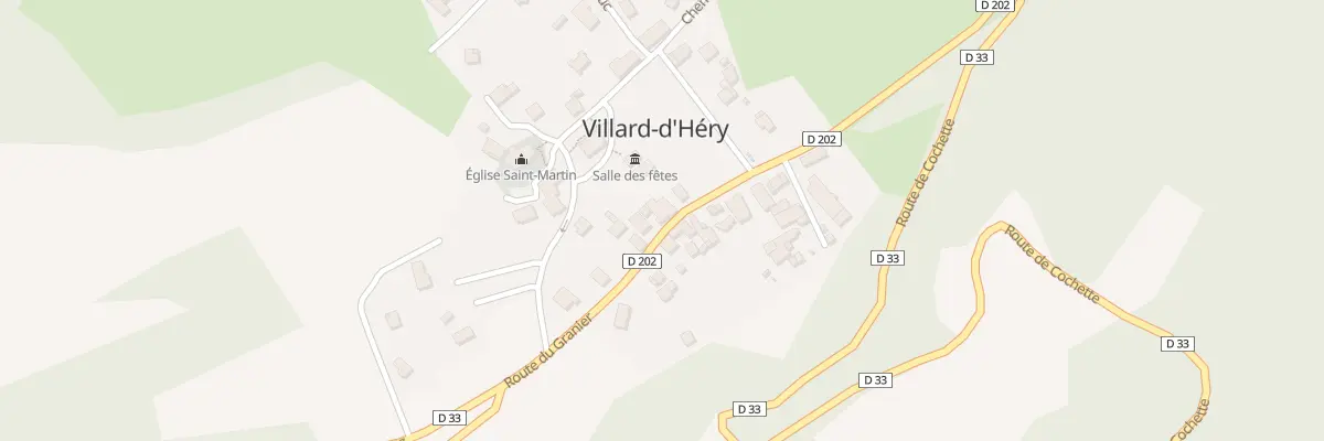 Plan du 5040 Villard d’Hery à Villard-d’Héry