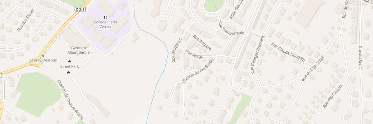 Plan du 5 Rue Arago à Ornans