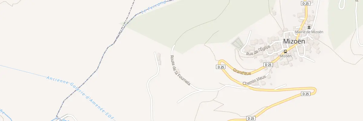 Plan de La Fournela à Mizoën