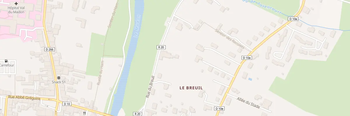 Plan du 194 Rue du Breuil à Mirecourt