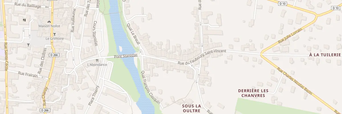 Plan du 12 Rue du Faubourg Saint-Vincent à Mirecourt