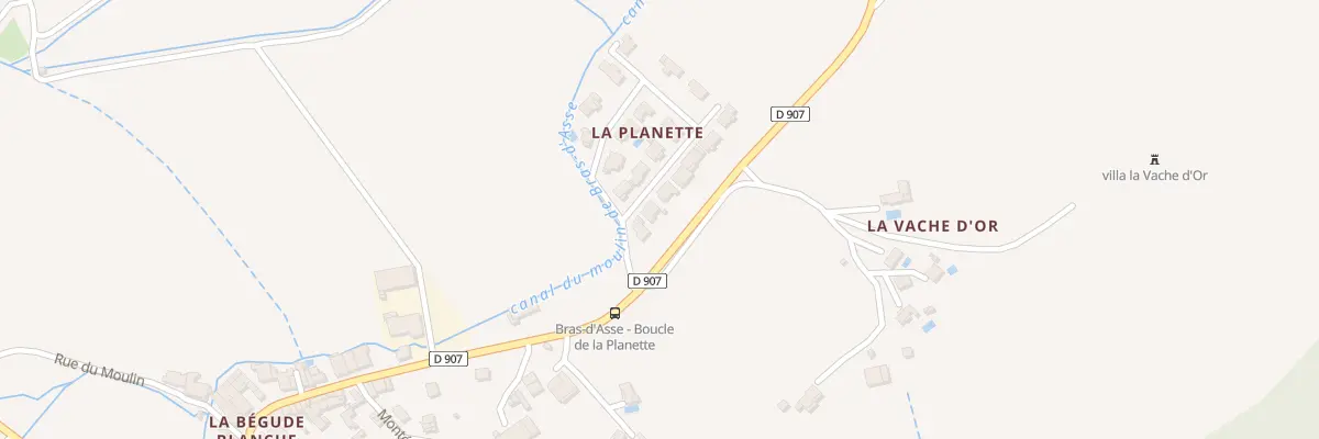 Plan du 23 Boucle de la Planette à Bras-d’Asse