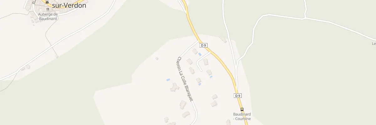 Plan du 406 Rte d’Aups à Baudinard-sur-Verdon