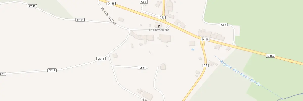 Plan du 45 Rue de la Côte à Bainville-aux-Saules
