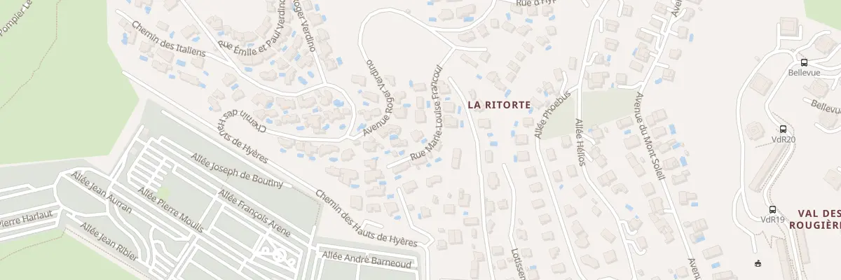 Plan du 8 Rue Marie Louise Francoul à Hyères
