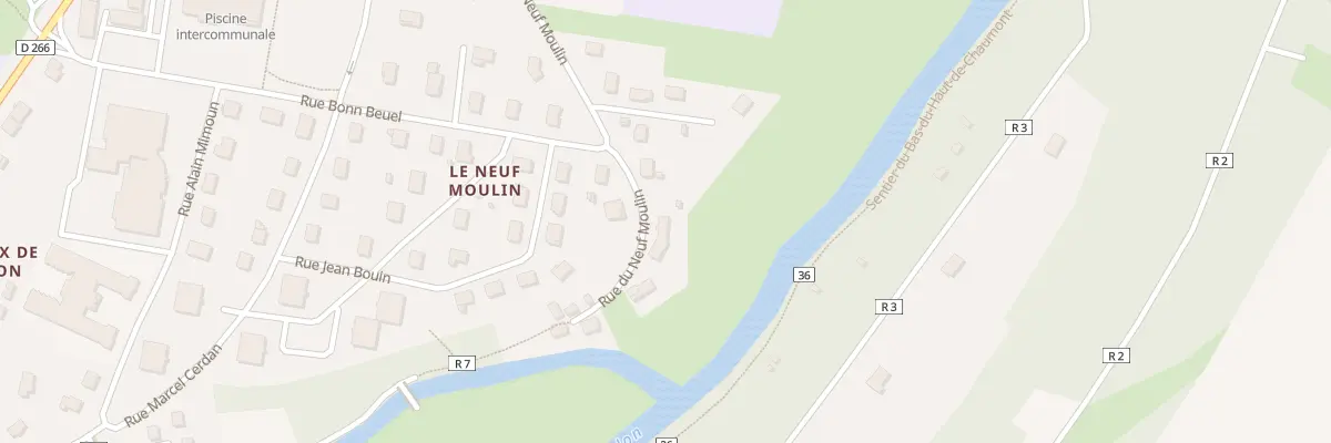 Plan du 681 Rue du Neuf Moulin à Mirecourt