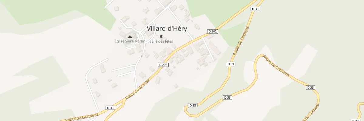 Plan du 5037 Villard d’Hery à Villard-d’Héry