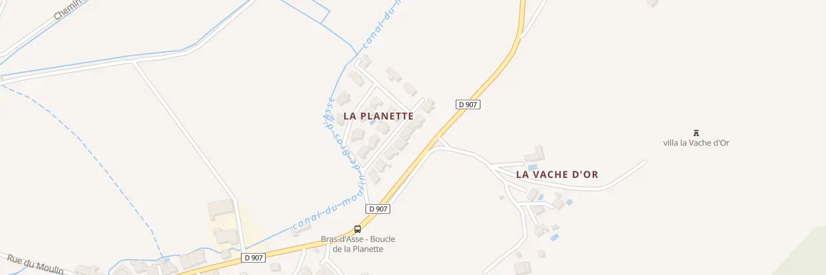 Plan du 17 Boucle de la Planette à Bras-d’Asse