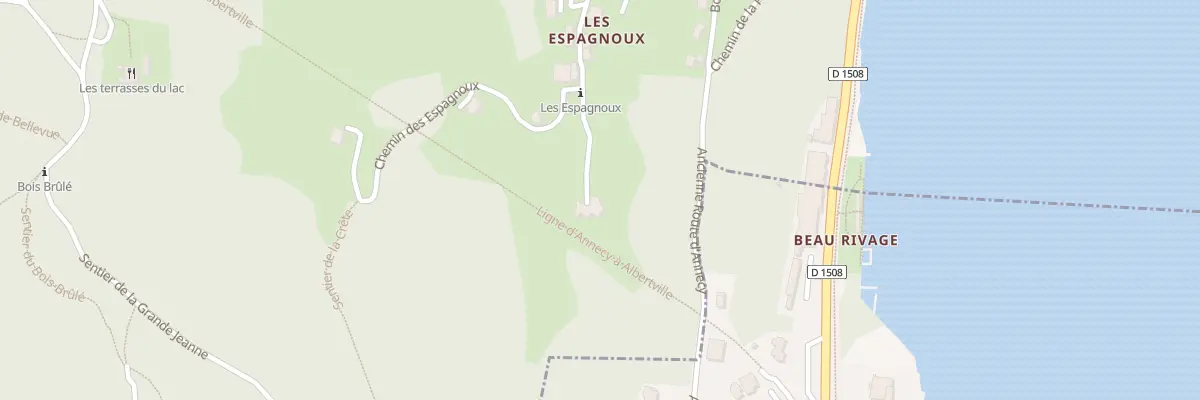Plan du 21 Che des Espagnoux à Annecy
