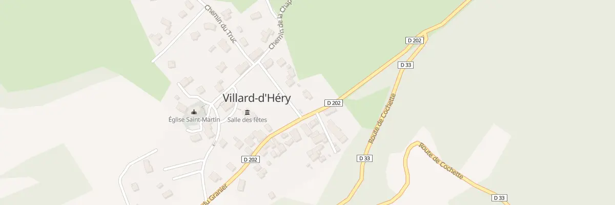 Plan du 6103F Villard d’Hery à Villard-d’Héry