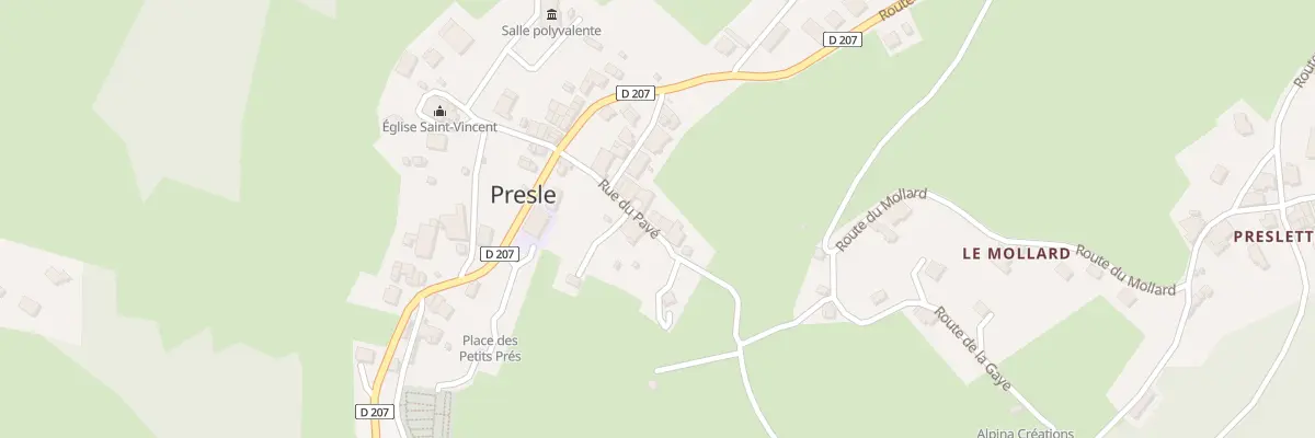 Plan du 93 Rue du Pavé à Presle