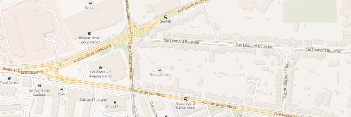 Plan du 101 Rue Leonard Bourcier à Nancy