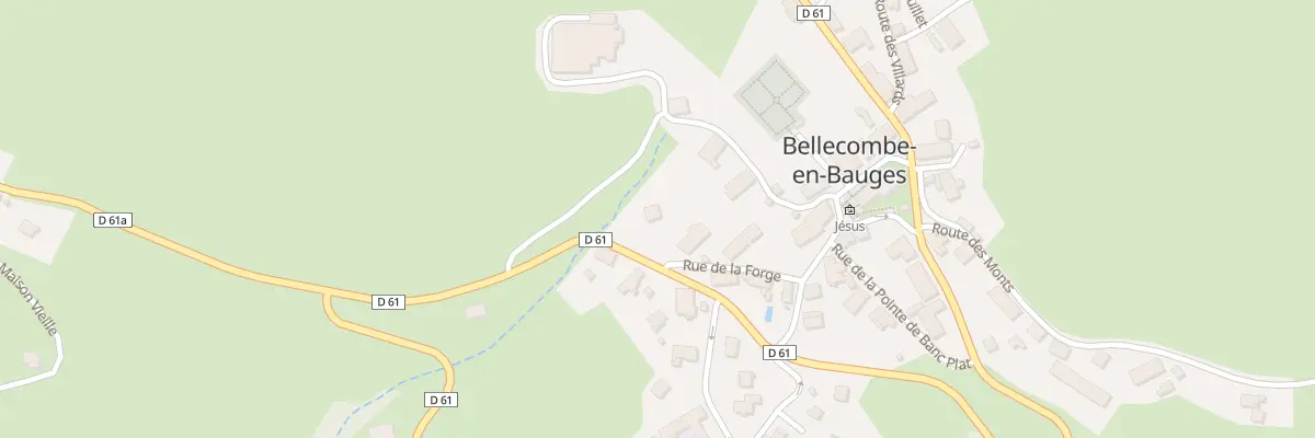 Plan du 2845 Rte de Bellecombe En Bauges à Bellecombe-en-Bauges