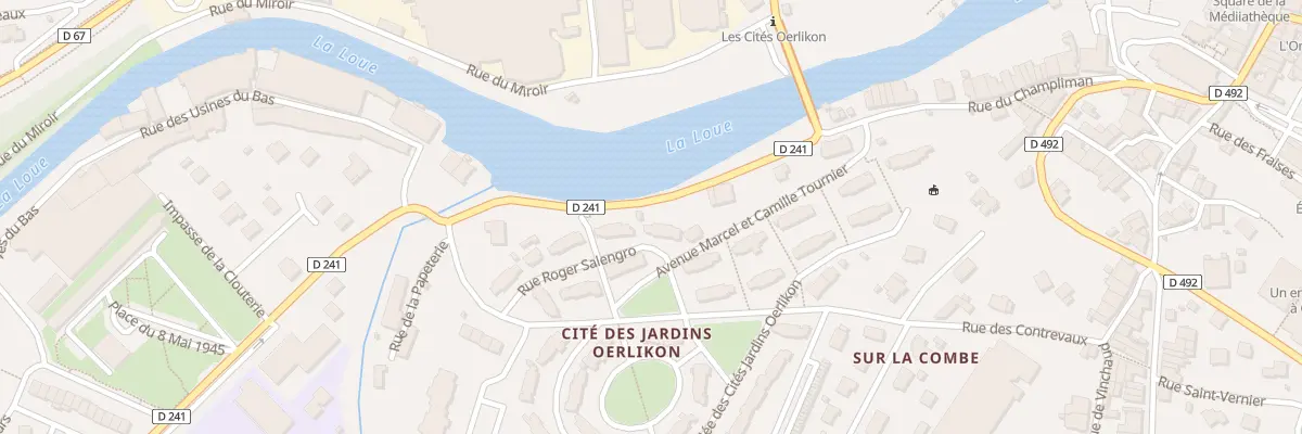 Plan du 4 Rue Roger Salengro à Ornans