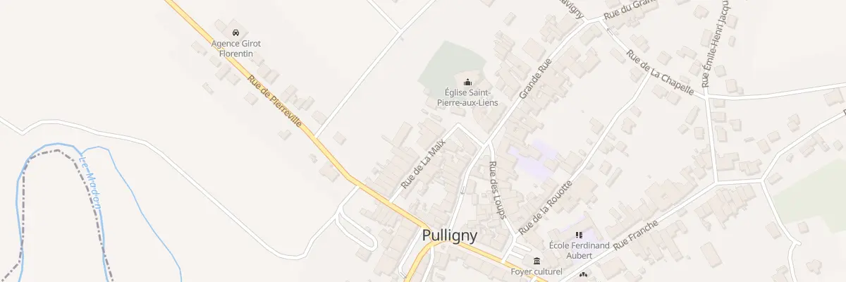 Plan du 6 Rue de la Maix à Pulligny